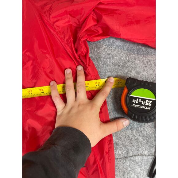 Vintage 90s DC Shoes Windbreaker Jacket Mens Large Red Full Zip Up Track Warmup - Picture 6 of 7